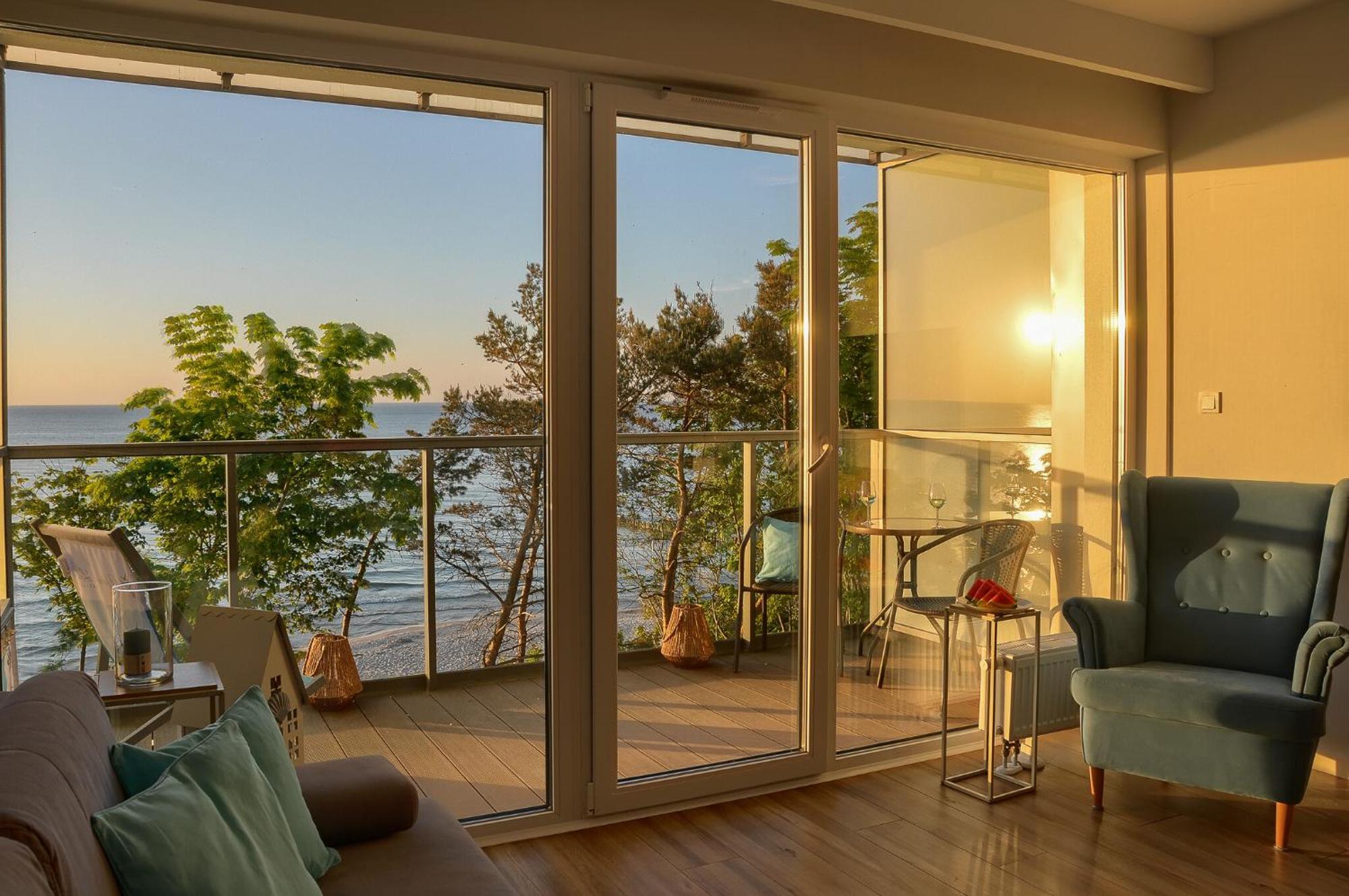 Apartament Z Widokiem Na Morze- Ustronie Apartments Nadmorski Luksus Apartamenty 尤斯托尼莫斯基 外观 照片