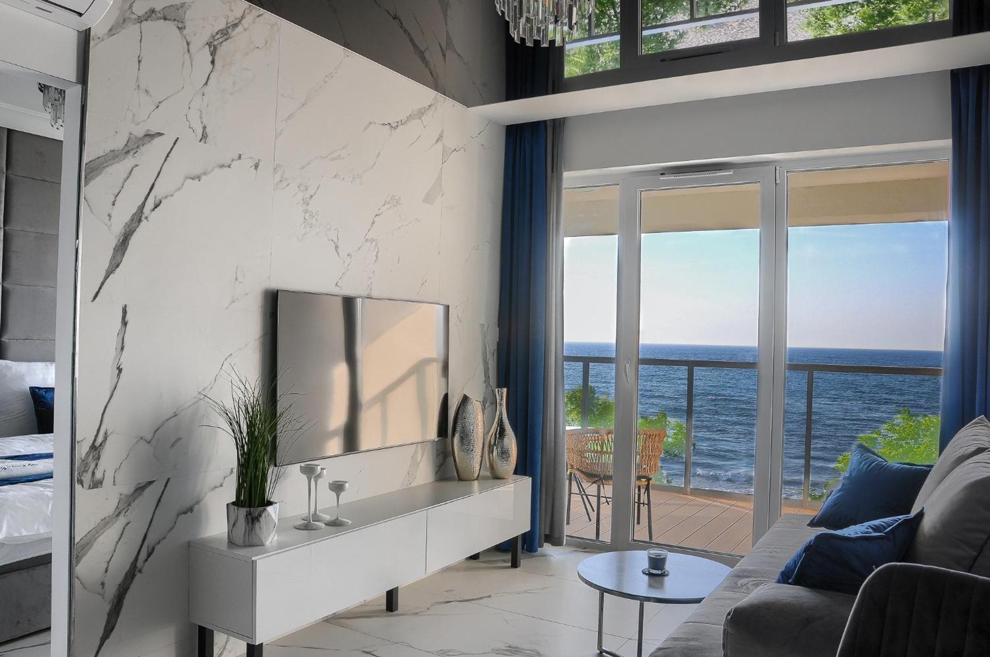 Apartament Z Widokiem Na Morze- Ustronie Apartments Nadmorski Luksus Apartamenty 尤斯托尼莫斯基 外观 照片