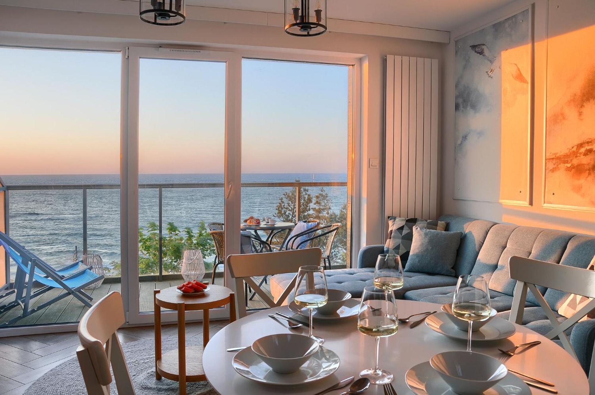 Apartament Z Widokiem Na Morze- Ustronie Apartments Nadmorski Luksus Apartamenty 尤斯托尼莫斯基 外观 照片